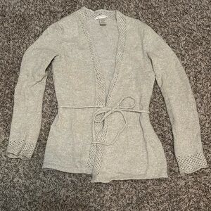 Sarah Spencer Women’s Lambs Wool & Angora Cardigan Sweater S Gold NWOT Vintage